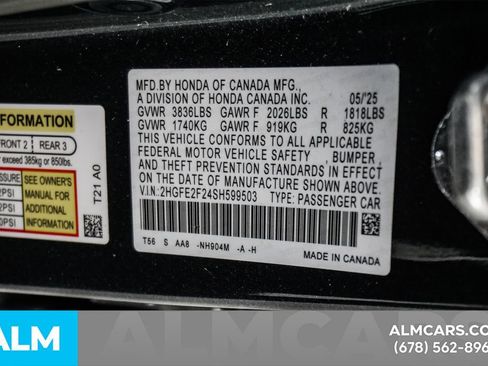 Used 2025 Honda Civic LX image 47