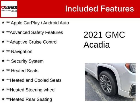 Used 2021 GMC Acadia Denali w/ Denali Technology Package FWD image 4