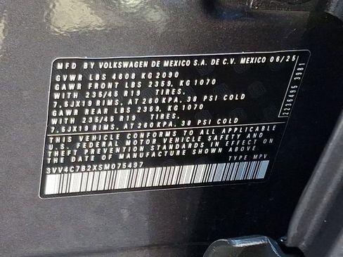 Certified 2025 Volkswagen Taos SEL w/ Black Wheel Plus Package image 27