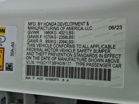 Certified 2023 Honda Accord EX image 27