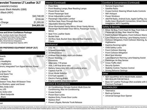 Used 2023 Chevrolet Traverse LT image 3