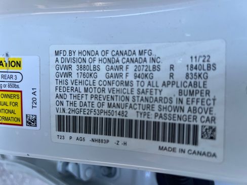 Used 2023 Honda Civic Sport image 21