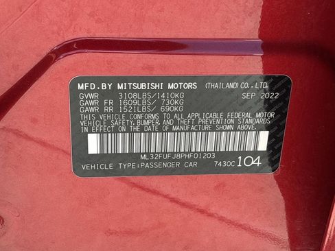 Used 2023 Mitsubishi Mirage G4 LE FWD image 29