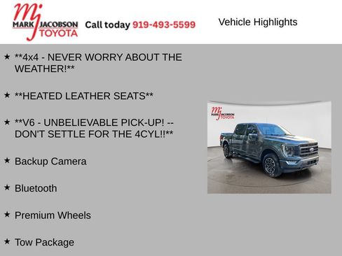 Used 2022 Ford F150 Lariat w/ Equipment Group 502A High AWD/4WD image 7