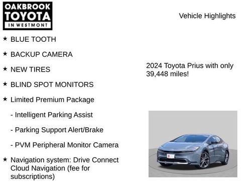Certified 2024 Toyota Prius Limited w/ Limited Premium Package AWD/4WD image 5