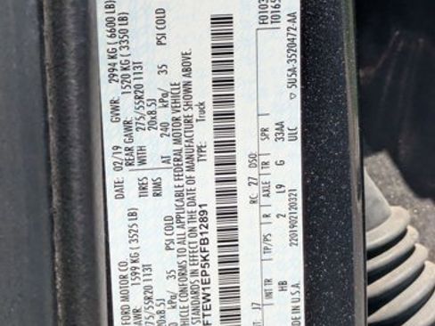 Used 2019 Ford F150 Lariat AWD/4WD image 16