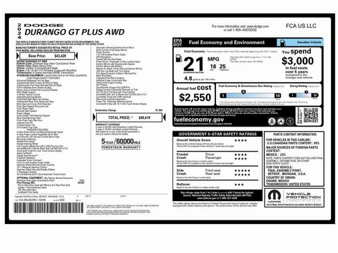 Used 2024 Dodge Durango GT image 2
