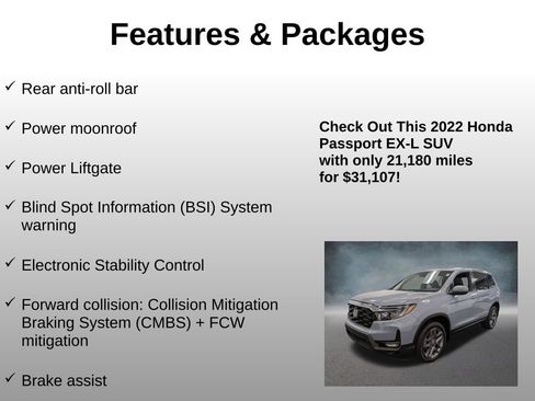 Certified 2022 Honda Passport EX-L image 20