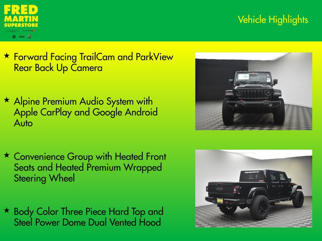New 2026 Jeep Gladiator Rubicon w/ Technology Group AWD/4WD image 15