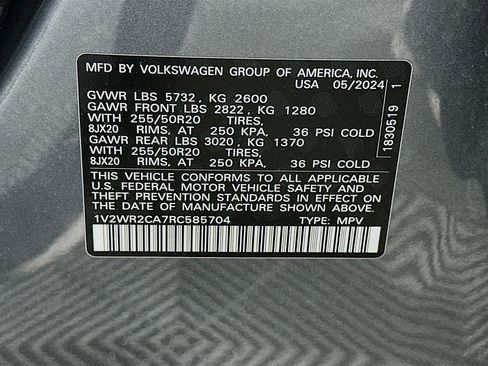 Used 2024 Volkswagen Atlas SE image 12