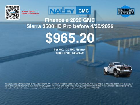 Used 2026 GMC Sierra 3500 Pro AWD/4WD image 3