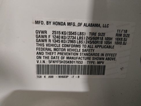 Used 2019 Honda Pilot EX image 33