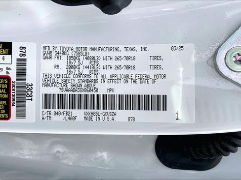 Certified 2025 Toyota Sequoia SR5 AWD/4WD image 36