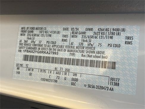 Used 2024 Ford Transit 350 XLT image 24