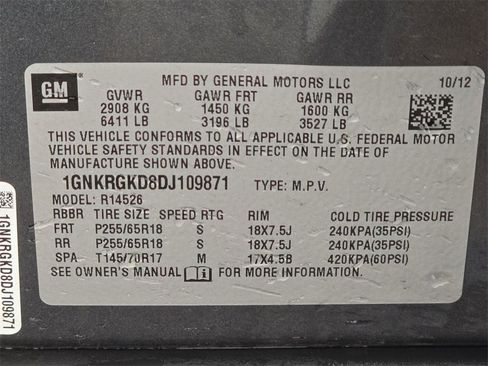 Used 2013 Chevrolet Traverse LT w/ LPO, 'HIT The Road' Package image 15