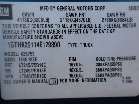 Used 2004 GMC Sierra 2500 SLT w/ Heavy-Duty Power Package AWD/4WD image 44