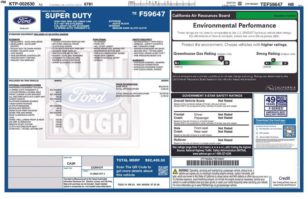 New 2026 Ford F250 XLT w/ Snow Plow Prep Package AWD/4WD image 9