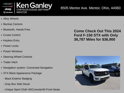 Used 2024 Ford F150 STX w/ STX Black Appearance Package AWD/4WD image 5