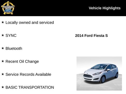 Used 2014 Ford Fiesta S image 2