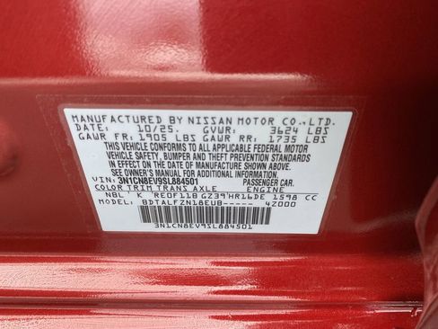 New 2025 Nissan Versa SV w/ Trunk Package image 34