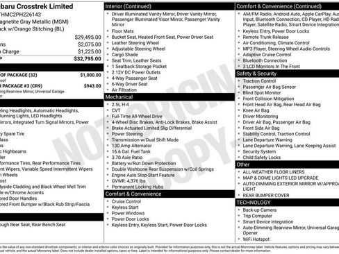 Used 2023 Subaru Crosstrek 2.5i Limited w/ Moonroof Package image 15