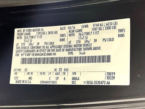 Used 2016 Ford F150 XLT w/ Equipment Group 301A Mid image 25