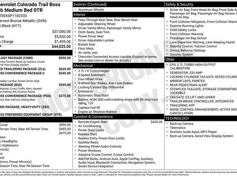 Certified 2023 Chevrolet Colorado Trail Boss w/ Technology Package image 12