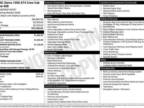 Certified 2025 GMC Sierra 1500 AT4 w/ AT4 Premium Package AWD/4WD image 59