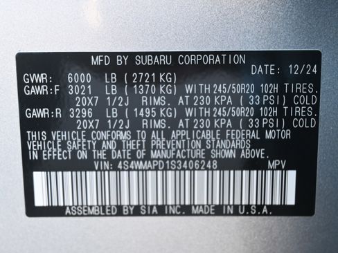 Certified 2025 Subaru Ascent Limited image 36