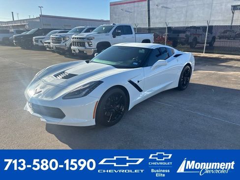 Used 2017 Chevrolet Corvette Stingray Coupe w/ Carbon Flash Badge Package RWD image 1