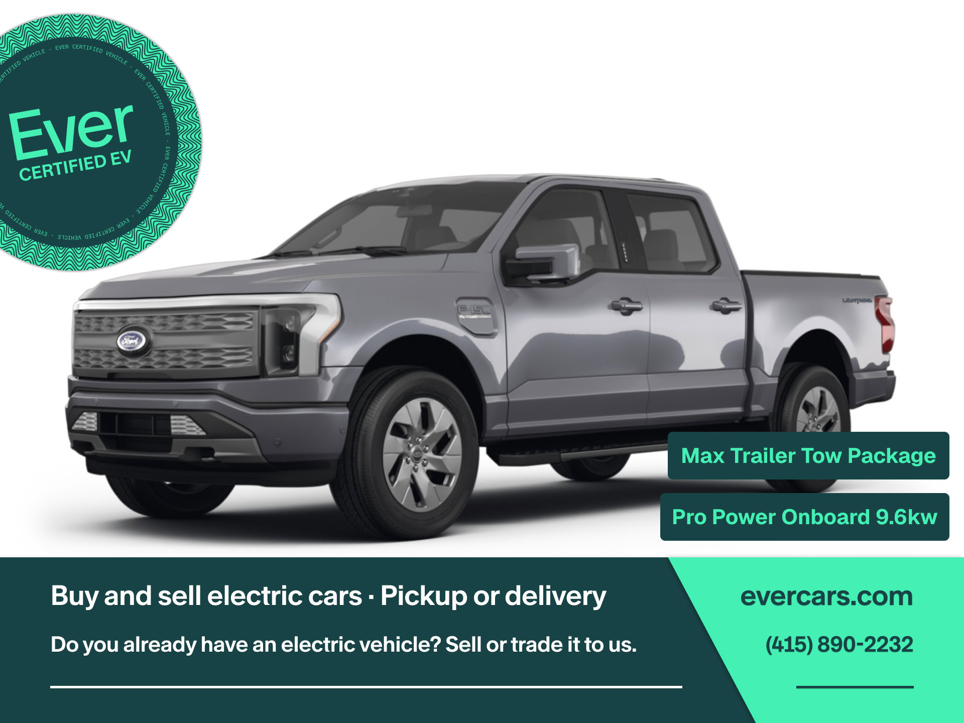 Used 2024 Ford F150 Lightning XLT w/ Max Trailer Tow Package AWD/4WD image 1