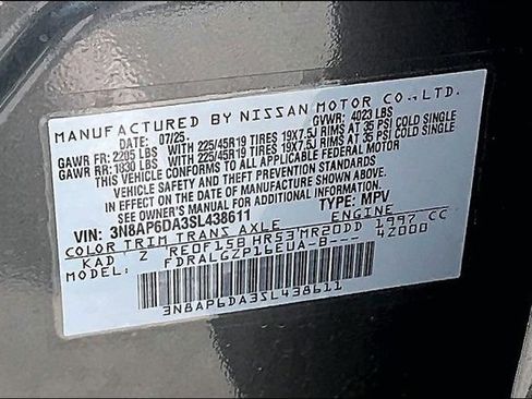 Certified 2025 Nissan Kicks SR w/ Interior Electronics Package FWD image 32
