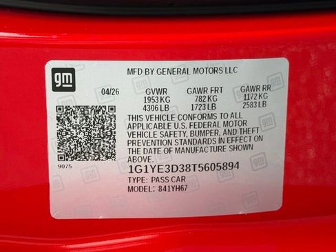 New 2026 Chevrolet Corvette Z06 RWD image 28