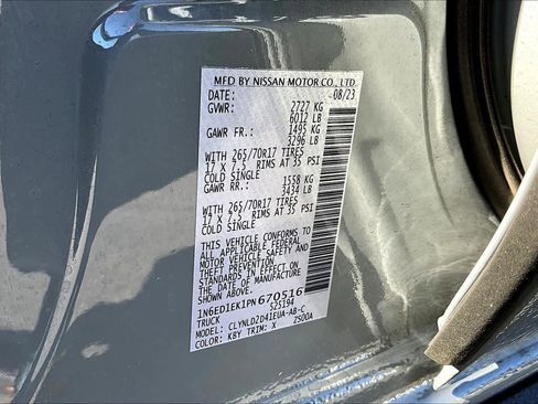 Used 2023 Nissan Frontier PRO-4X w/ Technology Package image 31