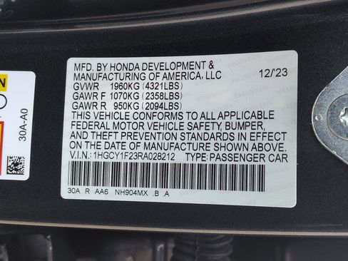 Certified 2024 Honda Accord LX image 32