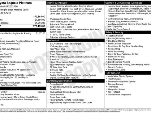 Used 2024 Toyota Sequoia Platinum RWD image 41