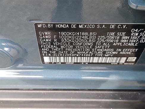 Certified 2023 Honda HR-V Sport image 14