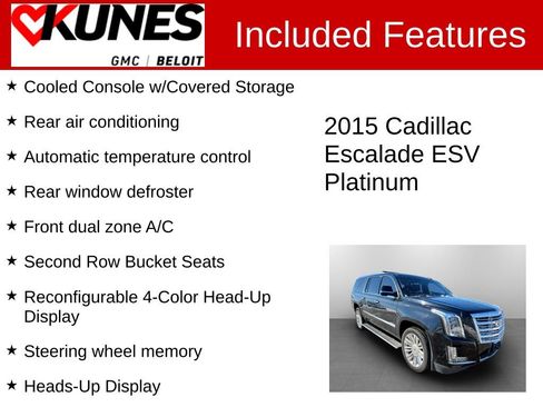 Used 2015 Cadillac Escalade ESV Platinum image 3