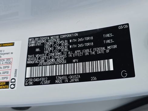 New 2026 Toyota 4Runner TRD Off-Road AWD/4WD image 34