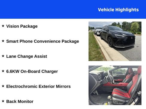Used 2022 Lexus NX 450h+ F Sport w/ Vision Package AWD/4WD image 4