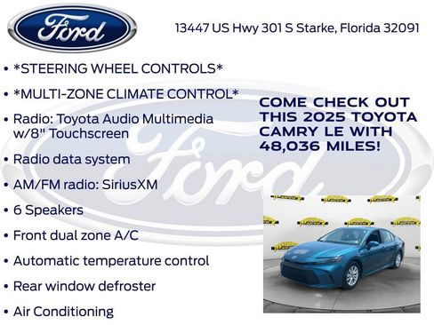 Used 2025 Toyota Camry LE FWD image 17