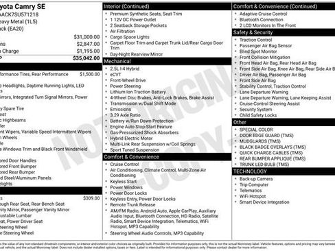 Used 2025 Toyota Camry SE image 7