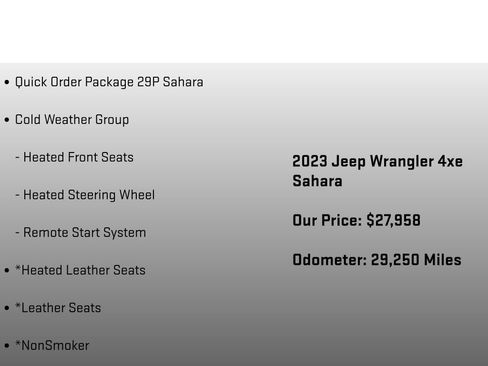 Used 2023 Jeep Wrangler Unlimited Sahara w/ Cold Weather Group AWD/4WD image 6
