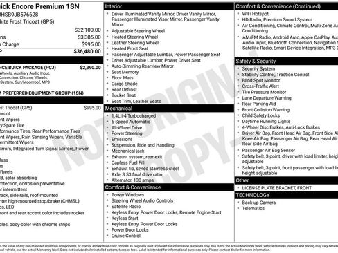 Used 2018 Buick Encore Premium w/ Experience Buick Package image 20