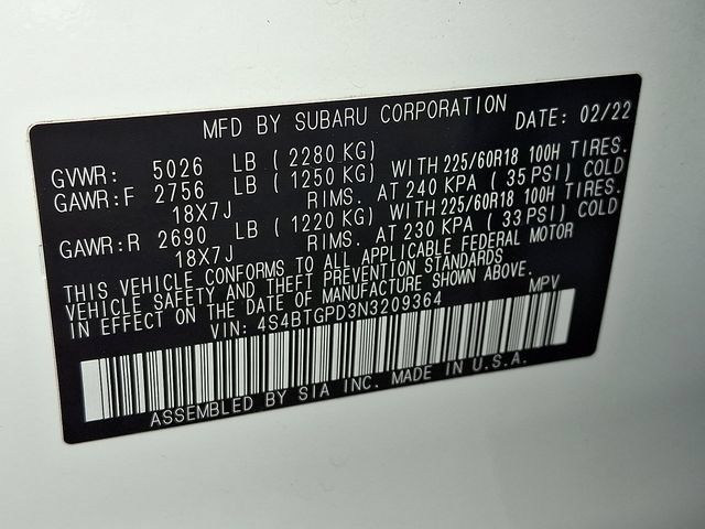 Certified 2022 Subaru Outback Touring XT w/ Popular Package #2 AWD/4WD image 32