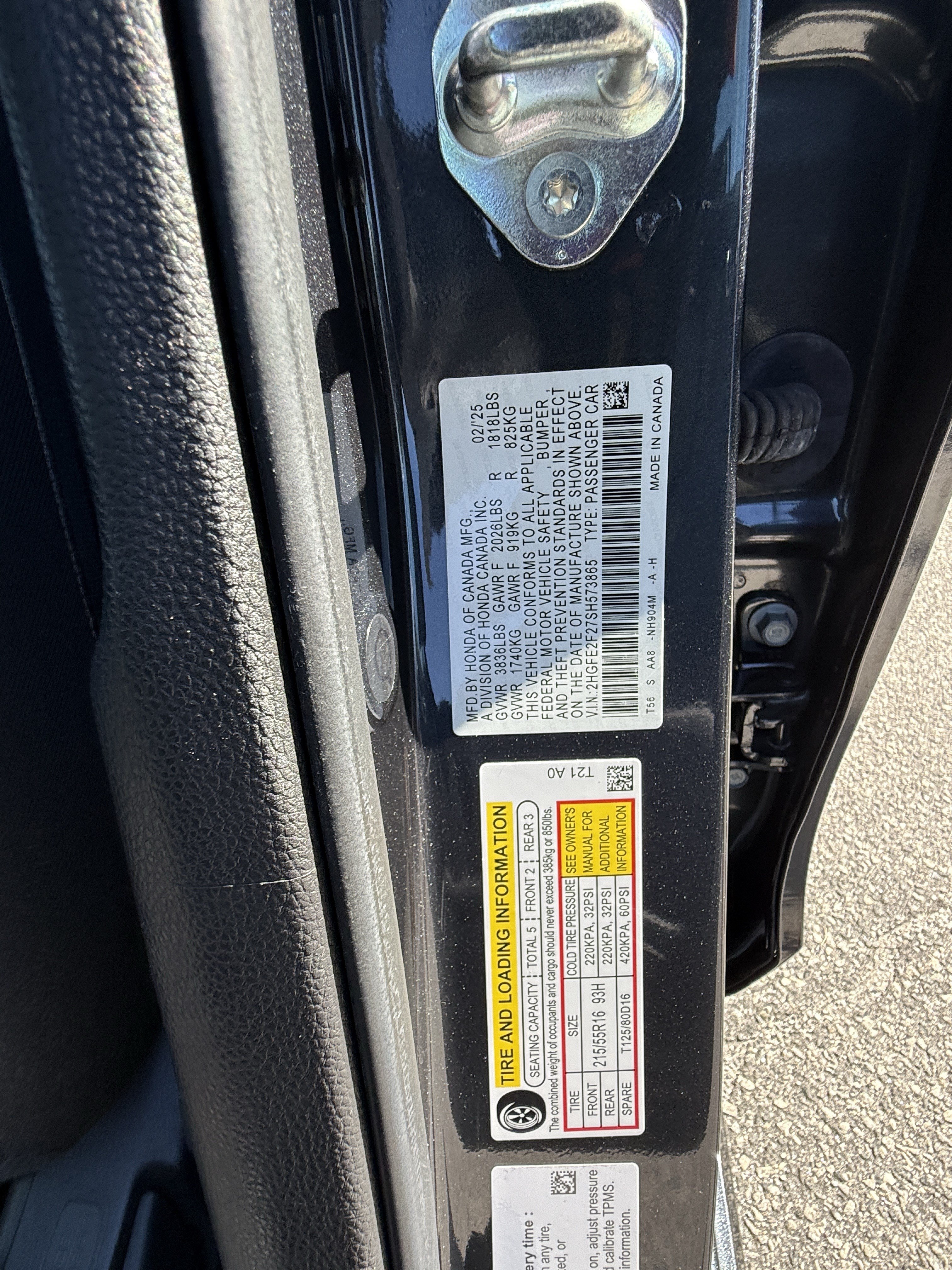 Certified 2025 Honda Civic LX image 36