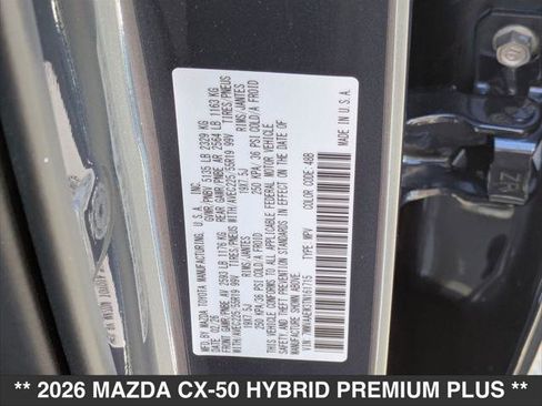 New 2026 MAZDA CX-50 2.5 Hybrid w/ Weather Package image 15
