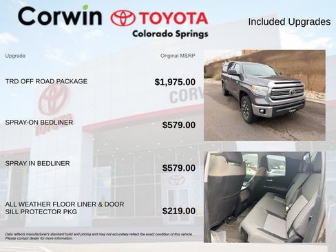 Used 2017 Toyota Tundra SR5 w/ TRD Off Road Package AWD/4WD image 7