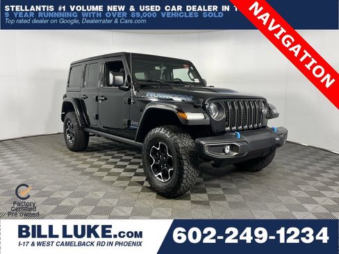 Used 2023 Jeep Wrangler Unlimited Rubicon 4xe w/ Cold Weather Group image 1