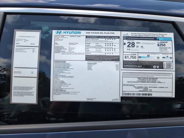 New 2026 Hyundai Tucson SEL Plus FWD image 30